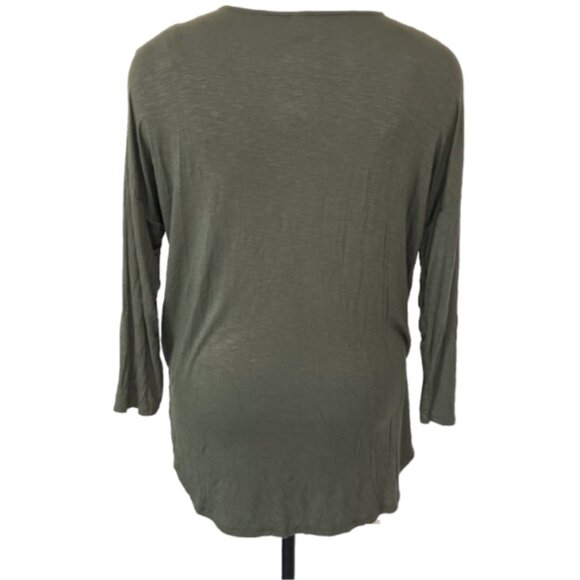 Old Navy - NWT Women's XL Long Sleeve Tee Shirt Dolman Sleeve Olive Green - Picture 4 of 9